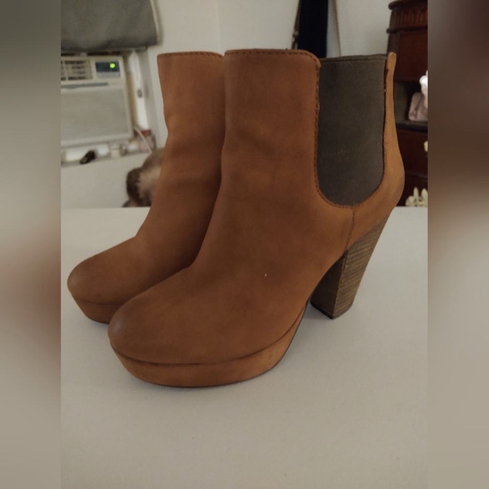 Suede booties